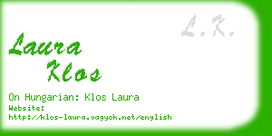 laura klos business card